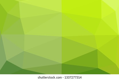 Light Green vector shining triangular template. Glitter abstract illustration with an elegant design. Completely new design for your business.