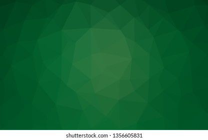 Light Green vector shining triangular pattern. Colorful illustration in abstract style with gradient. Triangular pattern for your business design.