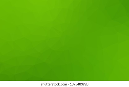 Light Green vector shining triangular pattern. Shining illustration, which consist of triangles. New texture for your design.