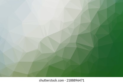 Light Green vector shining triangular pattern. A completely new color illustration in a vague style. Brand new style for your business design.