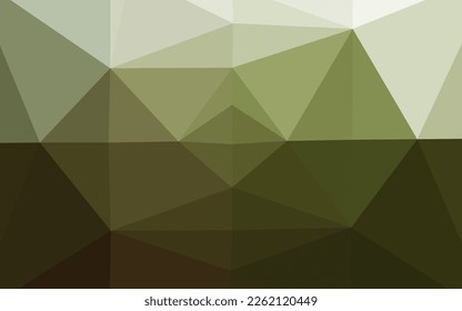 Light Green vector shining triangular pattern. A completely new color illustration in a vague style. Template for your brand book.