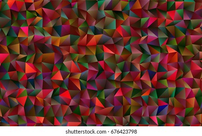 Light Green vector shining triangular pattern. A vague abstract illustration with gradient. The best triangular design for your business.
