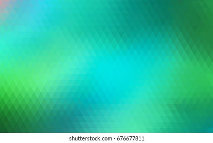 Light Green vector shining triangular template. Shining colored illustration in a brand-new style. The textured pattern can be used for background.