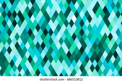 Light Green vector shining triangular pattern. Shining illustration, which consist of triangles. The best triangular design for your business.