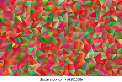 Light Green vector shining triangular pattern. Shining illustration, which consist of triangles. A completely new template for your business design.