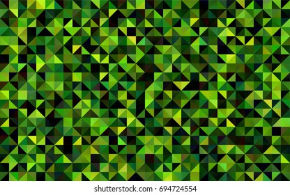 Light Green vector shining triangular background. Colorful abstract illustration with gradient. The template can be used as a background for cell phones.