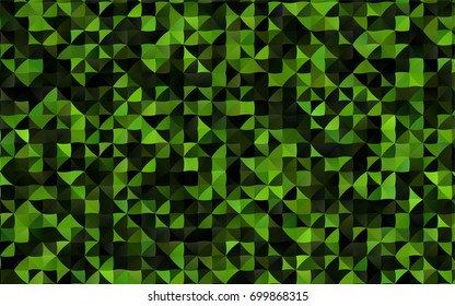 Light Green vector shining triangular pattern. An elegant bright illustration with gradient. The polygonal design can be used for your web site.
