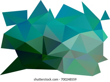 Light Green vector shining triangular template. Brand-new colored illustration in blurry style with gradient. The elegant pattern can be used as part of a brand book.