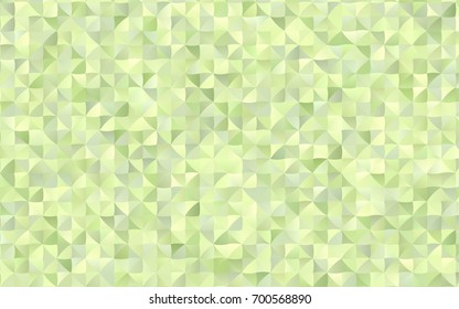 Light Green vector shining triangular background. Geometric illustration in Origami style with gradient.  The completely new template can be used for your brand book.