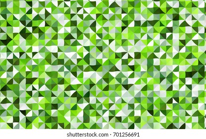 Light Green vector shining triangular template. A completely new color illustration in a vague style. Brand-new style for your business design.