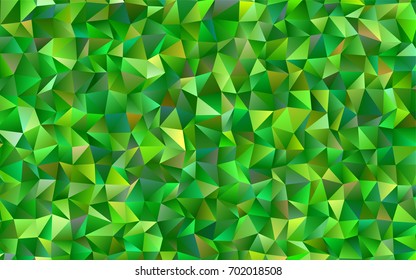 Light Green vector shining triangular pattern. Colorful illustration in abstract style with gradient. A completely new design for your business.