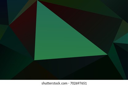 Light Green vector shining triangular template. An elegant bright illustration with gradient. A new texture for your design.