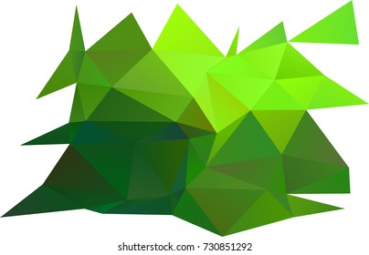 Light Green vector shining triangular template. Shining illustration, which consist of triangles. Brand-new design for your business.