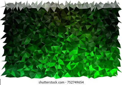 Light Green vector shining triangular background. Modern geometrical abstract illustration with gradient. Brand-new design for your business.
