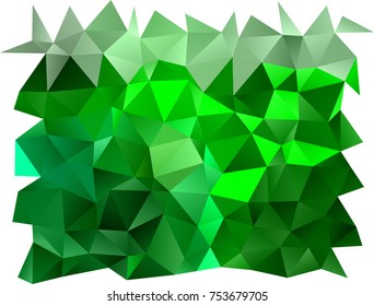 Light Green vector shining triangular background. An elegant bright illustration with gradient. Triangular pattern for your business design.
