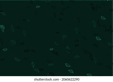 Light Green vector sketch layout. Modern geometrical abstract illustration with leaves. The best blurred design for your business.