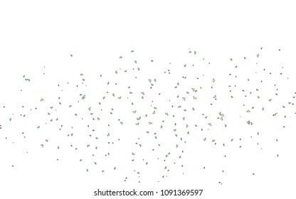 Light Green vector of small triangles on white background. Illustration of abstract texture of triangles. Pattern design for banner, poster, cover.