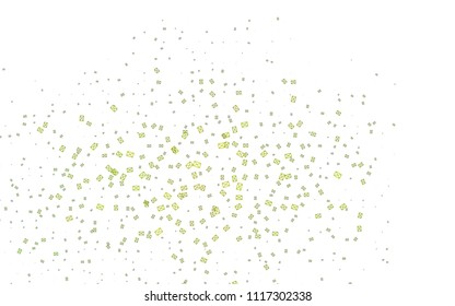 Light Green vector of small triangles on white background. Illustration of abstract texture of triangles. Pattern design for banner, poster, cover.