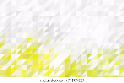Light Green vector of small triangles on white background. Illustration of abstract texture of triangles. Pattern design for banner, poster, cover.
