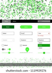 Light Green vector style guide with circles. Colorful Style guide with circles on abstract background. This template you can use for websites.