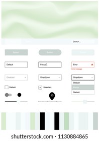 Light Green vector style guide with bent lines. Elegant bright illustration with gradient  in memphis style. Simple colorful design for websites.