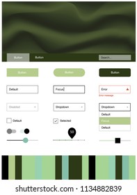 Light Green vector style guide with bent lines. Glitter abstract illustration with blurred bubble shapes.. This sample is for your website.