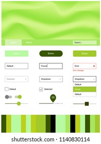 Light Green vector style guide with bent lines. Modern gradient abstract illustration with bandy lines. This sample is for your website.