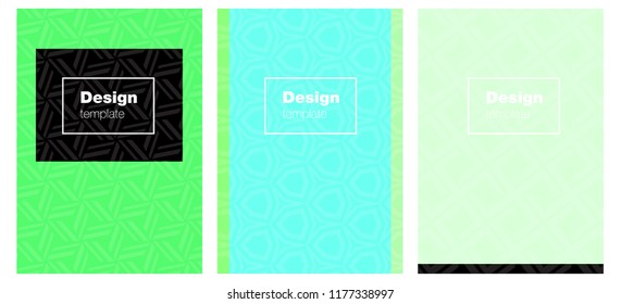 Light Green vector style guide for notepads. Modern abstract design concept with colorful gradient. Pattern notebooks, journals.