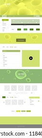 Light Green vector style guide with bent lines. Elegant bright illustration with gradient  in memphis style. This sample is for your website.