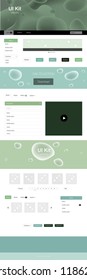 Light Green vector style guide with bent lines. Creative illustration in halftone marble style with gradient. Beautiful layout for websites, landing pages.