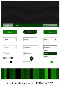 Light Green vector style guide with bent lines. Modern gradient abstract illustration with bandy lines. This template you can use for landing pages.