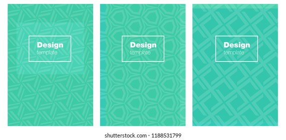 Light Green vector style guide for notepads. Modern abstract design concept with colorful gradient. New design for cover of books.