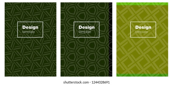 Light Green vector style guide for notepads. Glitter abstract design concept with text box. Pattern notebooks, journals.