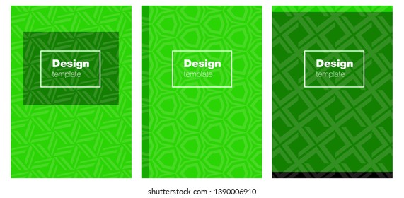 Light Green vector style guide for notepads. Booklet with textbox on colorful abstract background. Pattern notebooks, journals.