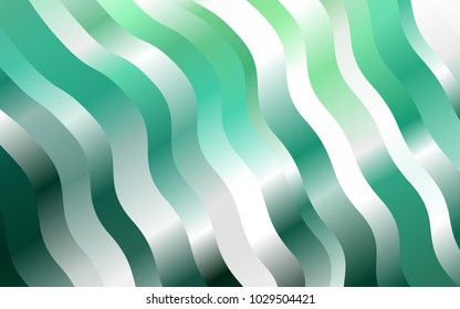 Light Green vector template with abstract lines. Creative geometric illustration in marble style with gradient. The template for cell phone backgrounds.