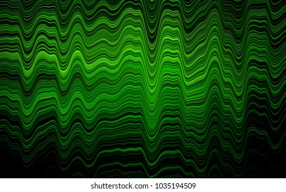 Light Green vector template with abstract lines. Colorful abstract illustration with gradient lines. The elegant pattern for brand book.