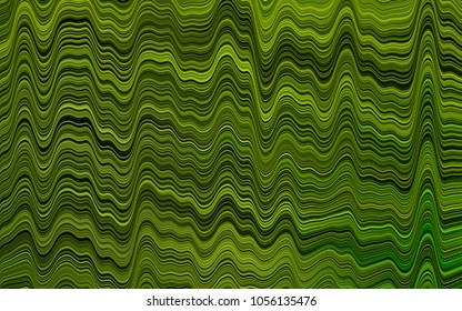 Light Green vector template with abstract lines. A completely new color illustration in marble style. Pattern for your business design.
