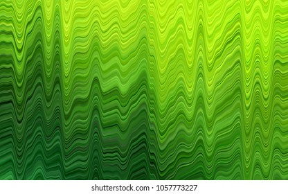 Light Green vector template with abstract lines. A completely new color illustration in marble style. Marble style for your business design.
