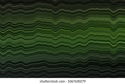 Light Green vector template with abstract lines. Colorful abstract illustration with gradient lines. Textured wave pattern for backgrounds.