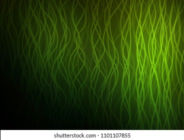 Light Green vector template with abstract lines. An elegant bright illustration with gradient. A completely new template for your business design.