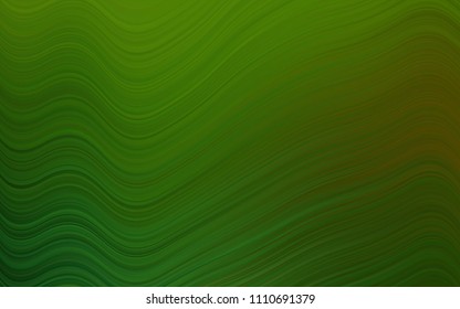 Light Green vector template with abstract lines. Modern gradient abstract illustration with bandy lines. Marble design for your web site.