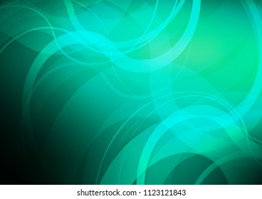 Light Green vector template with abstract lines. Creative geometric illustration in marble style with gradient. Pattern for your business design.