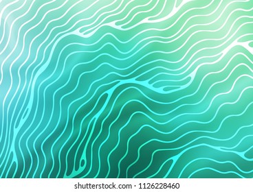 Light Green vector template with abstract lines. Creative geometric illustration in marble style with gradient. New composition for your brand book.