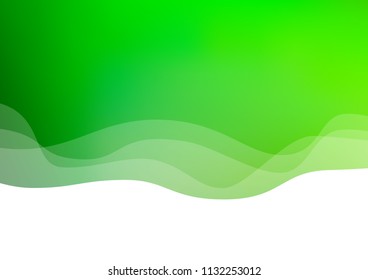 Light Green vector template with abstract lines. Brand new colored illustration in marble style with gradient. Textured wave pattern for backgrounds.