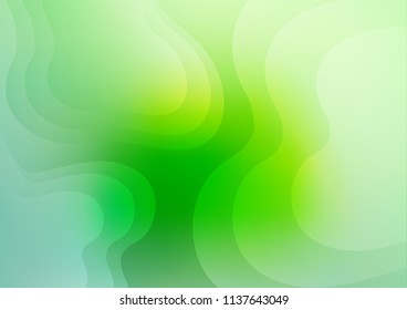 Light Green vector template with abstract lines. Creative illustration in halftone marble style with gradient. Marble design for your web site.