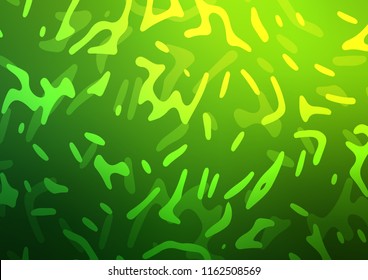 Light Green vector template with abstract lines. Modern gradient abstract illustration with bandy lines. Textured wave pattern for backgrounds.