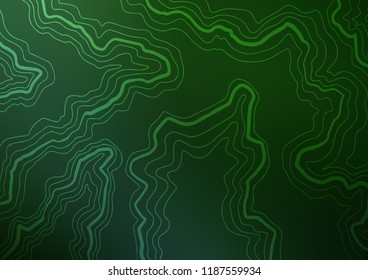 Light Green vector template with abstract lines. Shining crooked illustration in marble style. A completely new marble design for your business.