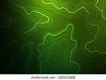 Light Green vector template with abstract lines. A sample with blurred bubble shapes. The best blurred design for your business.