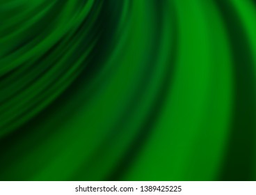 Light Green vector template with abstract lines. A vague circumflex abstract illustration with gradient. The best blurred design for your business.