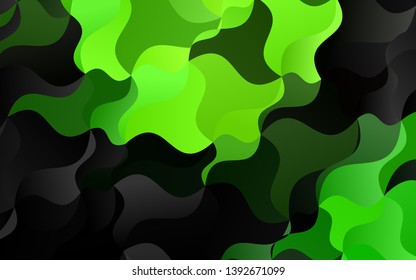 Light Green vector template with abstract lines. A completely new color illustration in marble style. A completely new template for your business design.